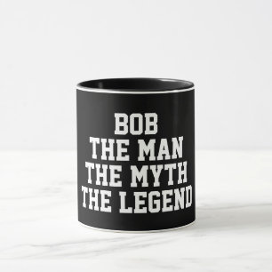 Bob: Man, myt, Legend, svart Mugg