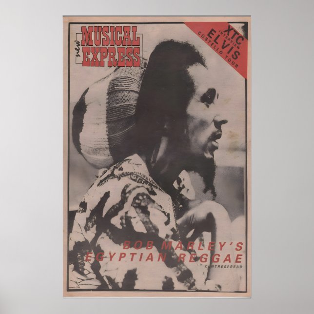 BOB MARLEY Affisch - 1978 original NME - Egyptian (Framsidan)