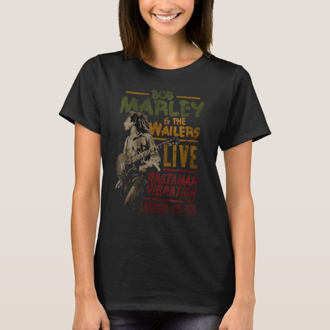 Bob Marley BTRTW Wailers Live T Shirt (Framsida)