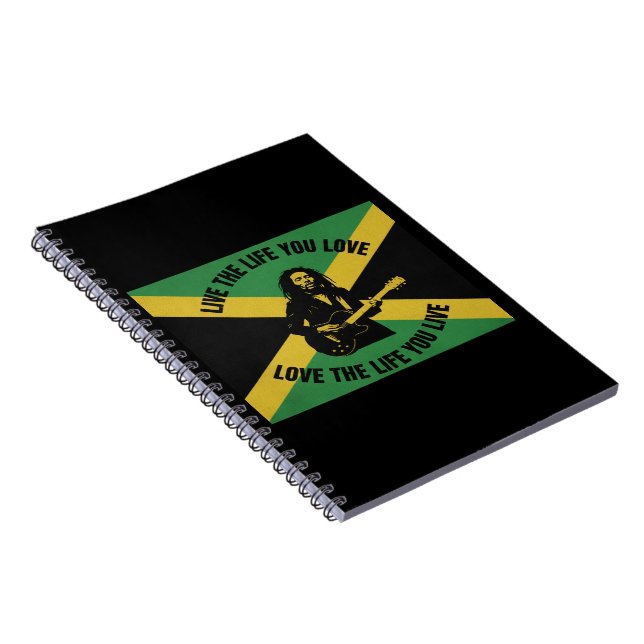 Bob Marley Notebook Anteckningsbok (Högra Sidan)