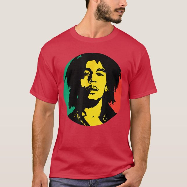 Bob Marley Rasta Circle presentpojke T Shirt (Framsida)