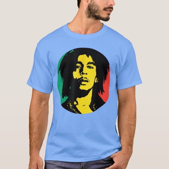 Bob Marley Rasta Circle presentpojke T Shirt (Framsida)