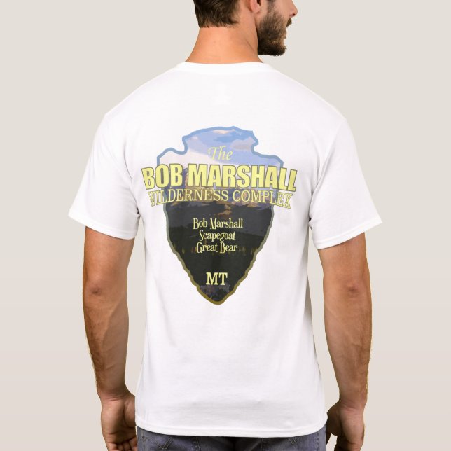 Bob Marshall Wilderness Complex (pilhuvud) T Shirt (Baksida)