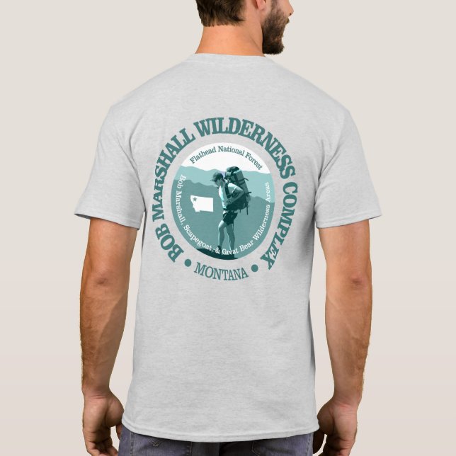 Bob Marshall Wilderness Complex (T) T Shirt (Baksida)