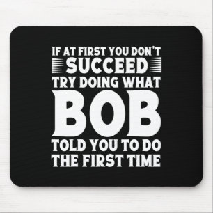 BOB Namn Personlig Birthday Roligt Joke Musmatta