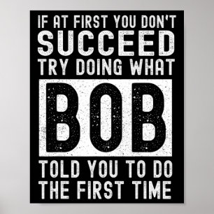 Bob Namn Personlig Födelsedag Rolig Jul Skämt Poster