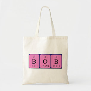 Bob Periote bord namn tote bag Tygkasse