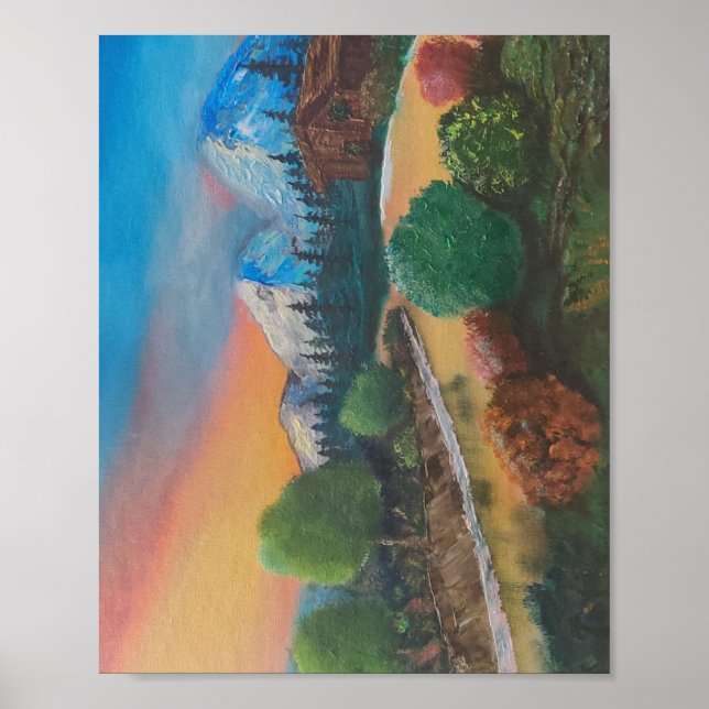 Bob Ross Inspired Painting Poster (Framsidan)