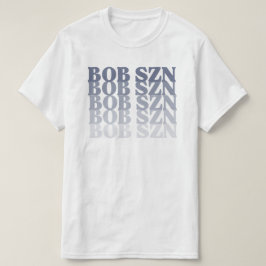 "Bob Säsong" Söt Denim Blå Anpassad Grafisk Tee