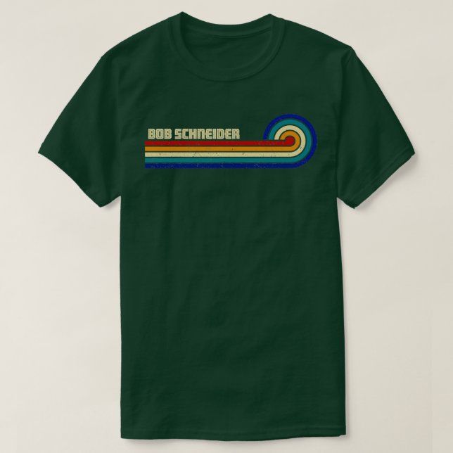 Bob Schneider Retro Sunset T Shirt (Design framsida)