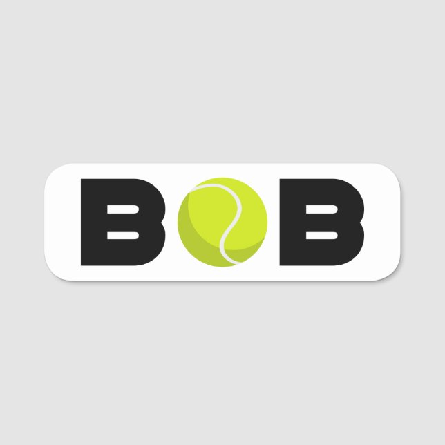 Bob Tennis Namnbricka (Framsida)