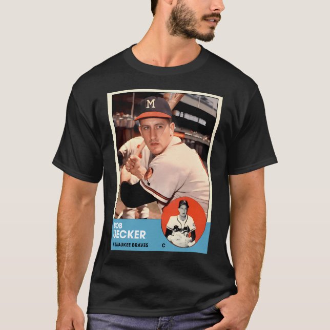 Bob Uecker Milwaukee Baseball Card T Shirt (Framsida)