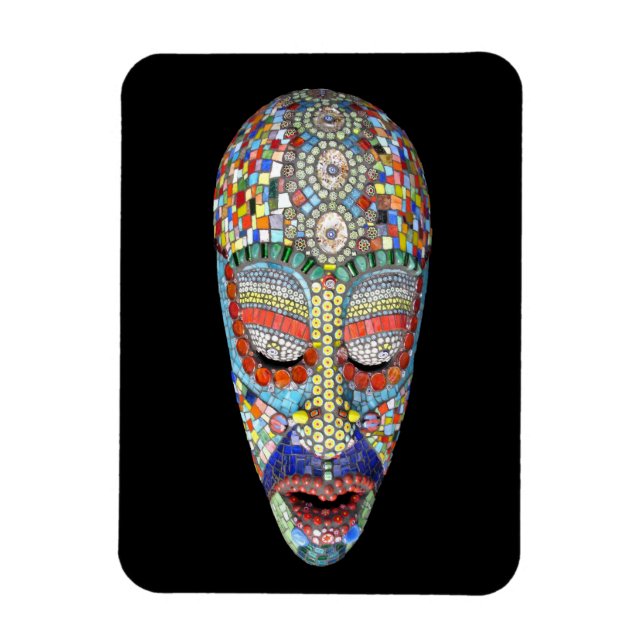 Bob, varför Long Ansikte? Mosaic Mask Magnet (Vertikal)