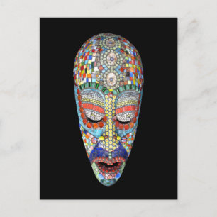 Bob, varför Long Ansikte? Mosaic Mask Vykort