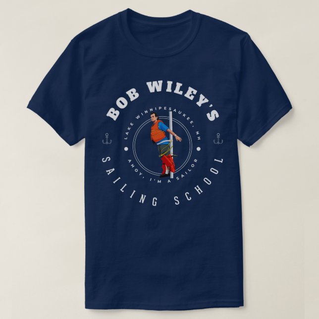 Bob Wileys Sailing School Sjö Winnipesaukee NH T Shirt (Design framsida)