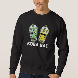 Boba Bae - Bubble Tea Kawaii Boba Tea Kärlek Lång Ärmad Tröja