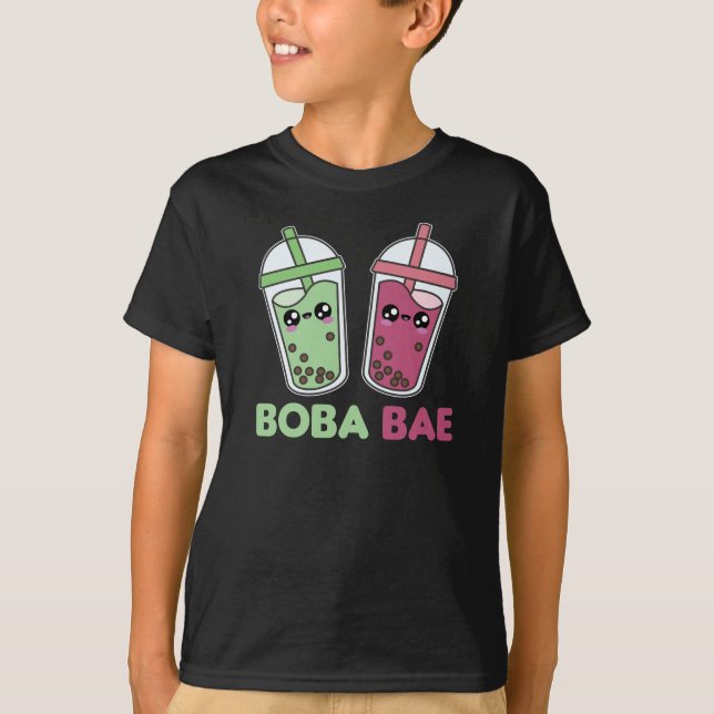 Boba Bae - Bubble Tea Kawaii Boba Tea Kärlek T Shirt (Framsida)
