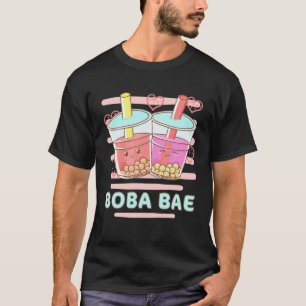 Boba BAE Kawaii Bubble Tea med Cute Boba Drinks T Shirt