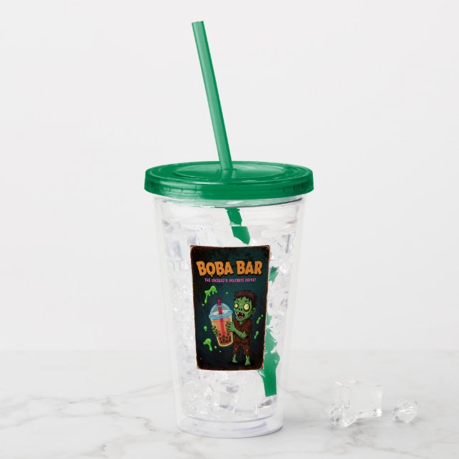 Boba Bar – De odödas favoritakryl tumlare Take Away Mugg (Framsida Ice)