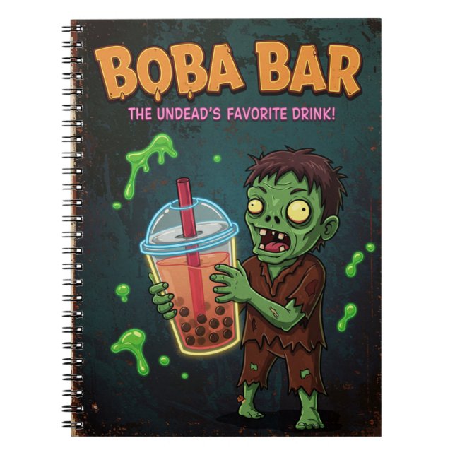 Boba Bar – De odödas favoritdryck! Anteckningsbok (Framsidan)
