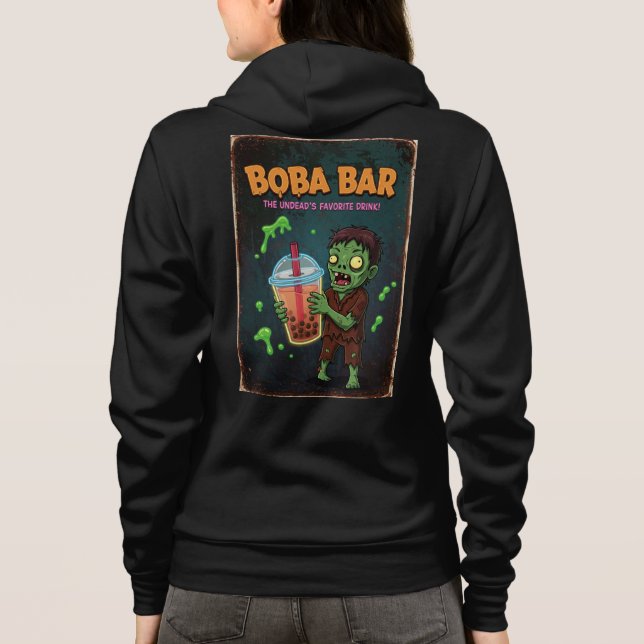 Boba Bar – The Undead’s Favorite Drink! Adult T Shirt (Baksida)