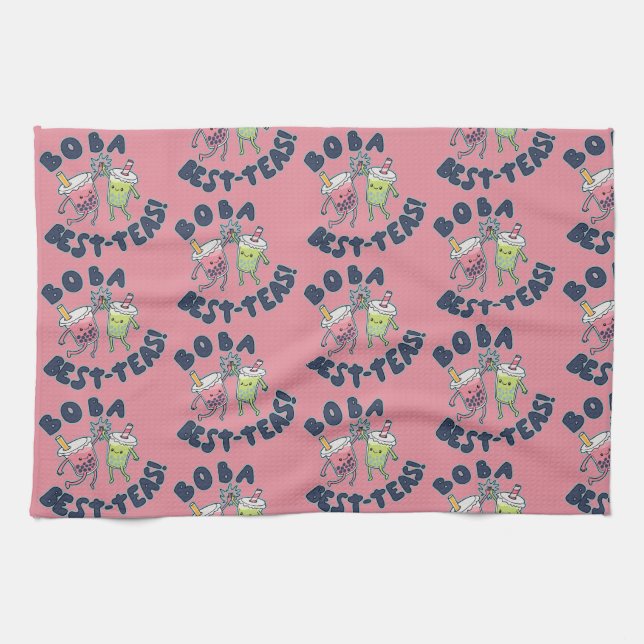 Boba Best-Teas! Kökshandduk (Horisontell)