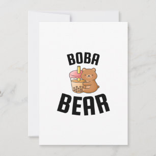 Boba björn tack kort