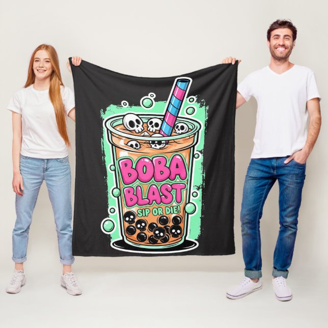 Boba Blast – Drick eller dö! – Flanellfilt Fleecefilt (På plats)