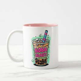 Boba Blast – Sip or Die! Coffee Mug Två-Tonad Mugg