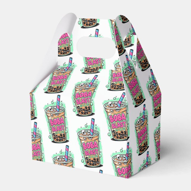 Boba Blast – Sip or Die! Favor Box Presentaskar (Framsidan Sidan)