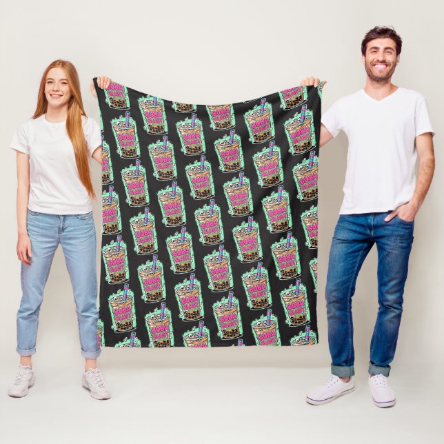Boba Blast – Sip or Die! Fleece Blanket (På plats)