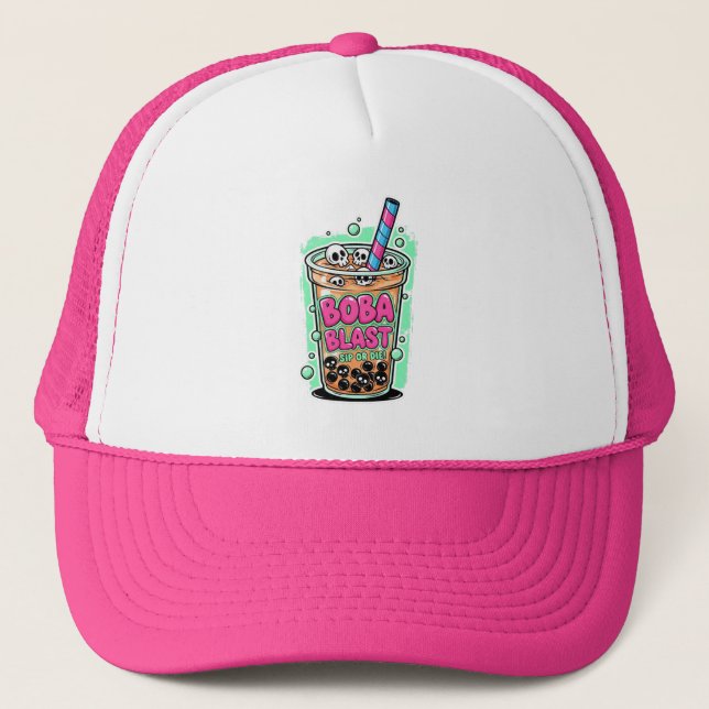 Boba Blast – Sip or Die! Keps (Framsida)