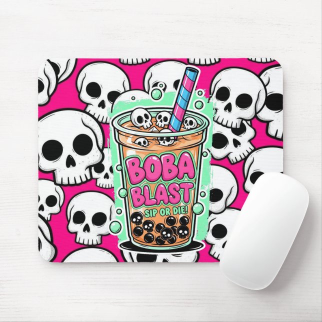 Boba Blast – Sip or Die! Mousepad Musmatta (Med mus)