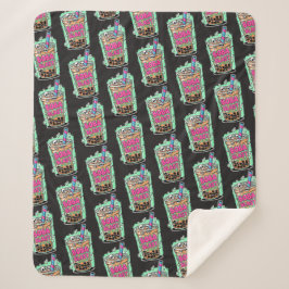 Boba Blast – Sip or Die! Sherpa Blanket
