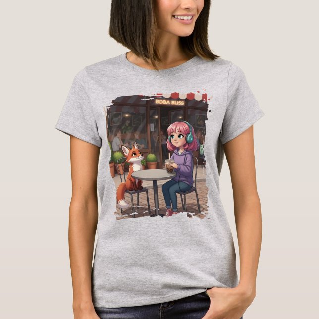 Boba Bliss and Chaos T Shirt (Framsida)