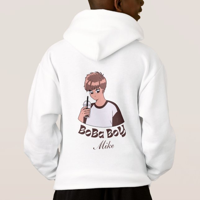 Boba Boy, boba te bubble tea T Shirt (Baksida)