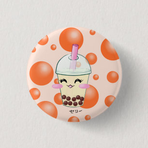 Boba bubblar mjölkTea knäppas Knapp