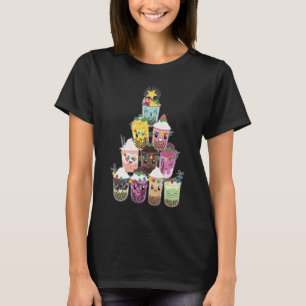 Boba Bubble Tea Julgran T Shirt