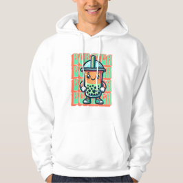Boba Bubble Tea Kawaii Cute Tecknad Hoodie