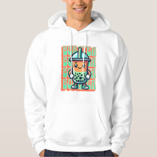 Boba Bubble Tea Kawaii Cute Tecknad Hoodie
