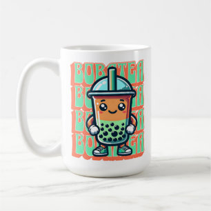 Boba Bubble Tea Kawaii Cute Tecknad Kaffemugg
