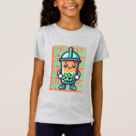 Boba Bubble Tea Kawaii Cute Tecknad T Shirt