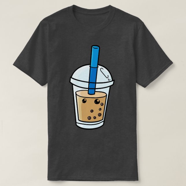 Boba Bubble Tea Kawaii T Shirt (Design framsida)