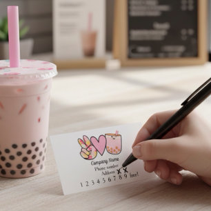 Boba Bubble Tea Reward Card Lojalitetskort