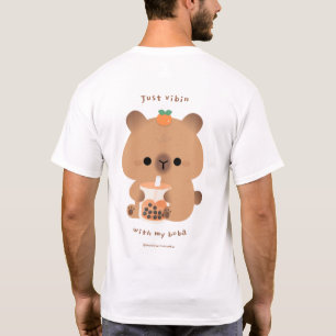 Boba Capybara T Shirt