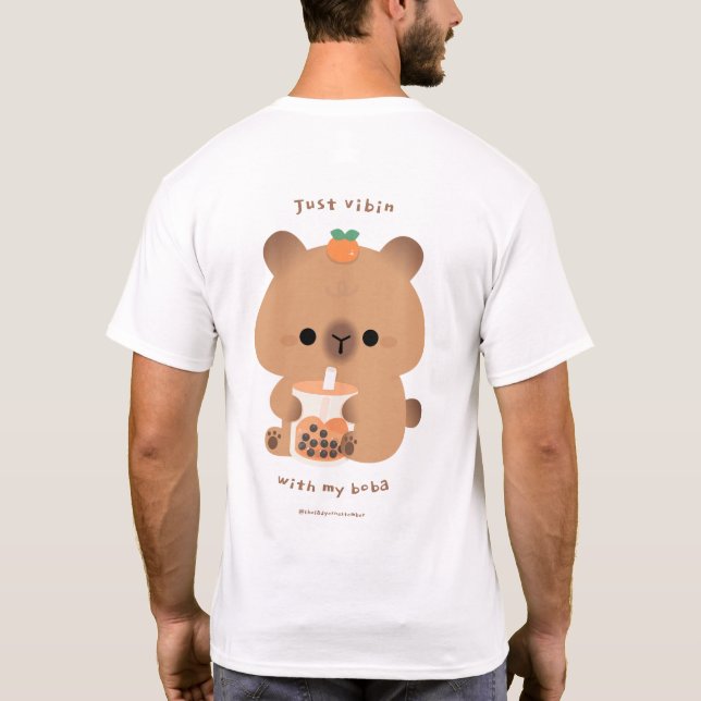 Boba Capybara T Shirt (Baksida)