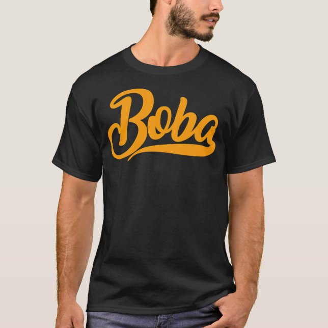 Boba cartoon humor  t shirt (Framsida)