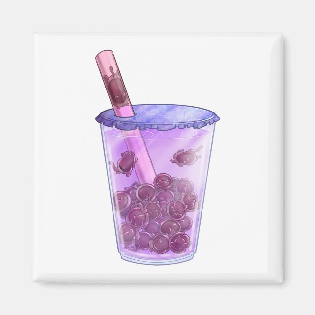 Boba Cats Magnet (Framsidan)