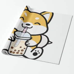 Boba Corgi, Corgi Boba, Boba Shiba, Shiba, Corgi Presentpapper