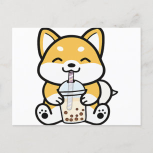 Boba Corgi, Corgi Boba, Boba Shiba, Shiba, Corgi Vykort